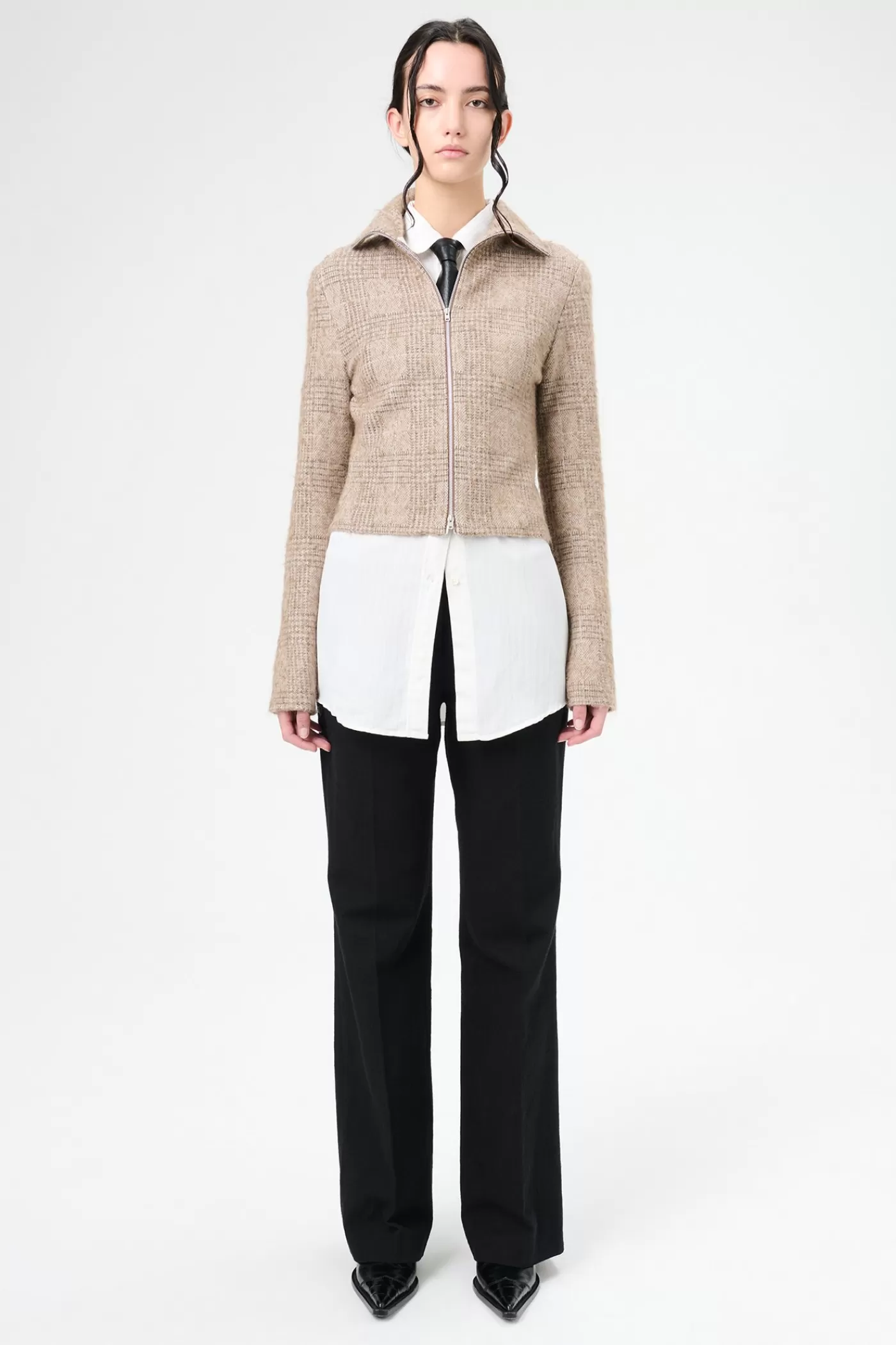 Outlet Beige Hound Check Women Jersey