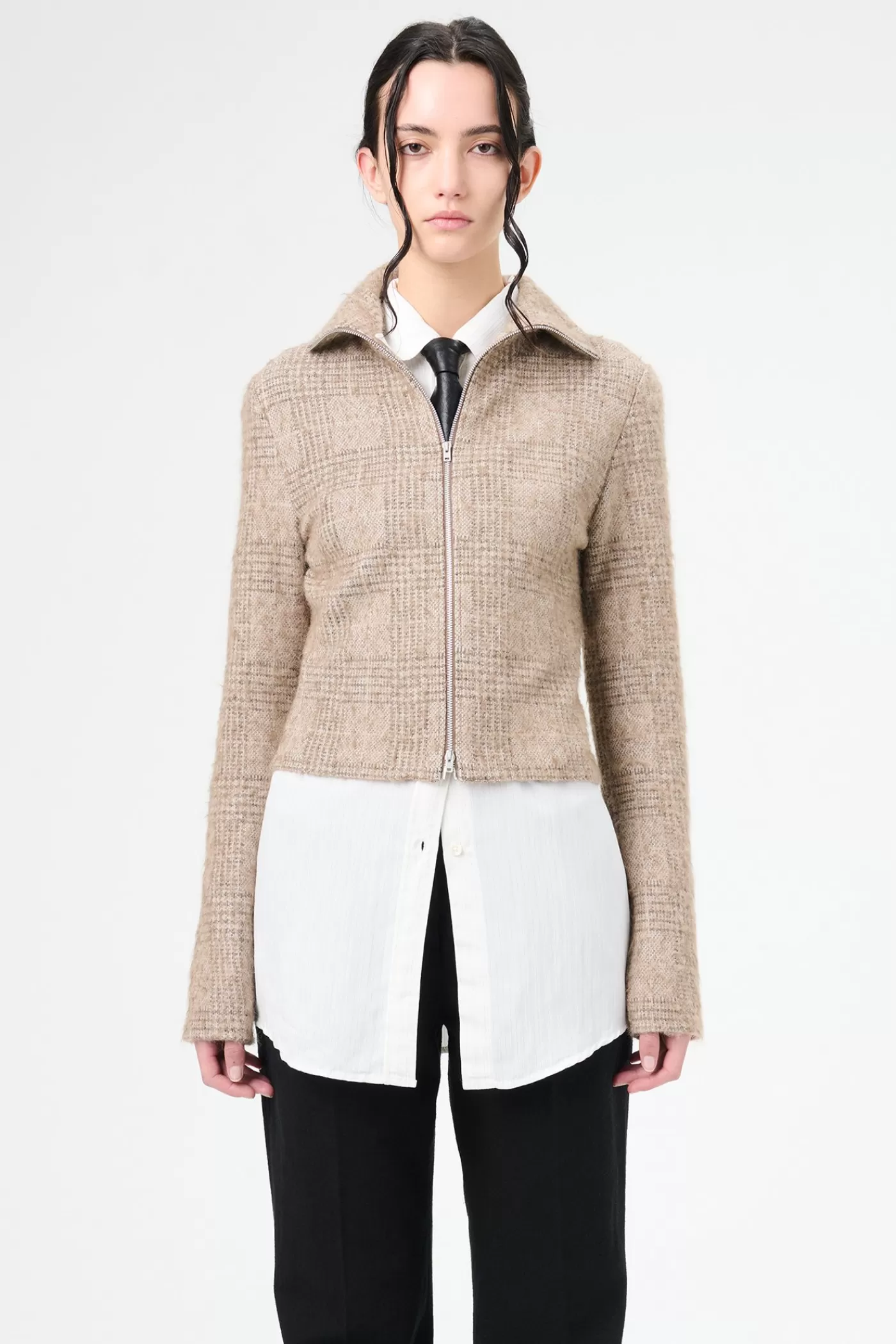 Outlet Beige Hound Check Women Jersey