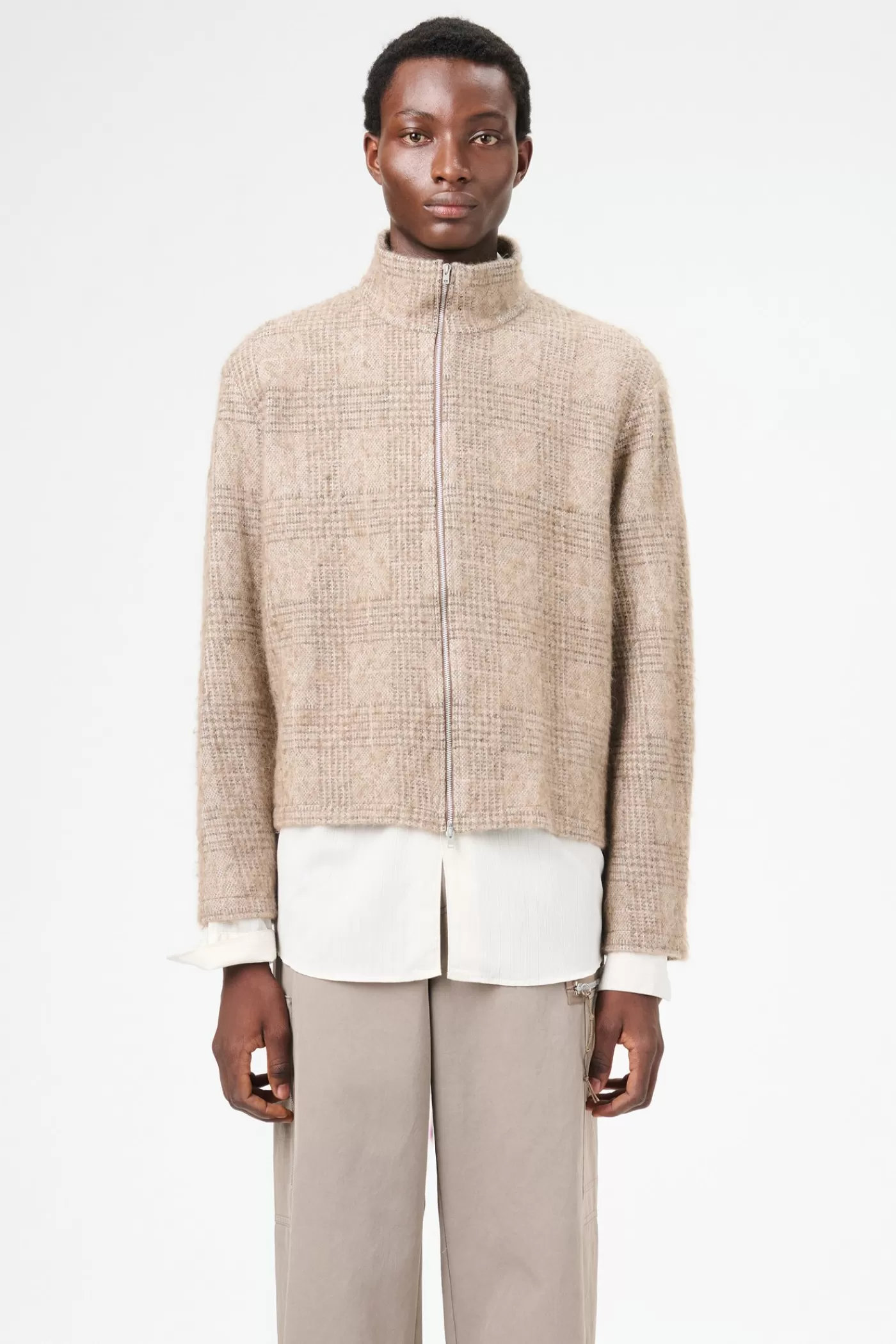 Flash Sale Beige Hound Check Knitwear