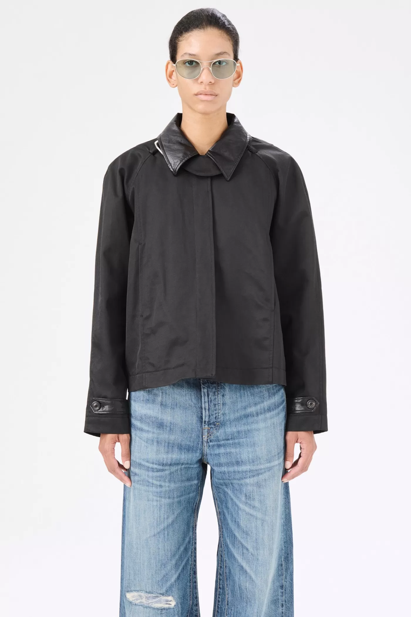 Hot Black Aero Nylon Women Outerwear