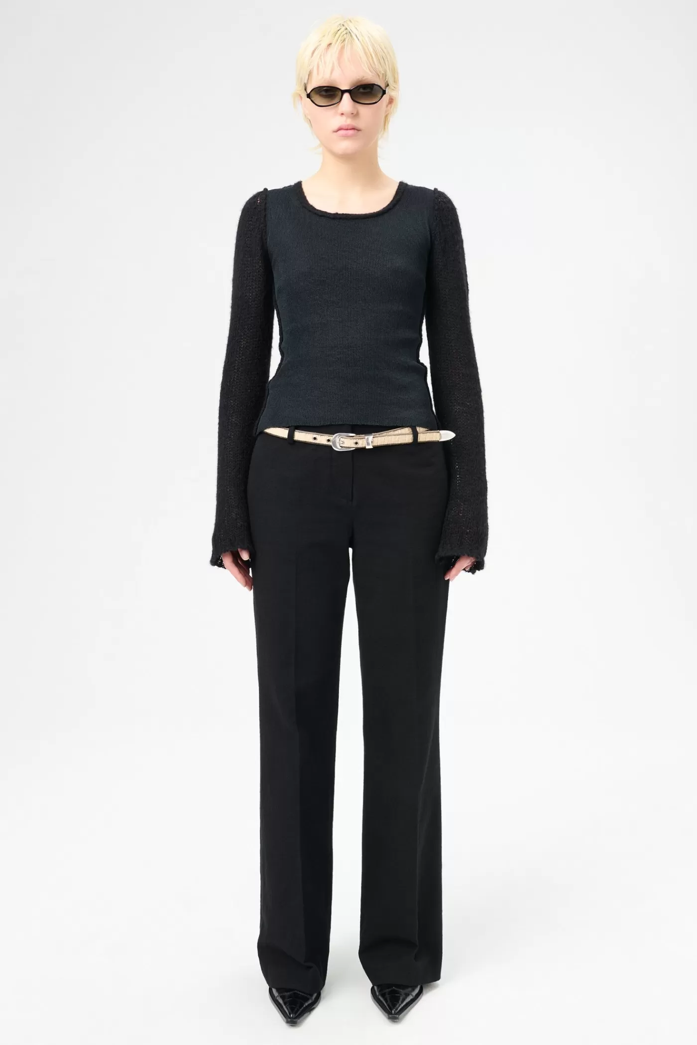 Outlet Black Alluring Tech Women Knitwear