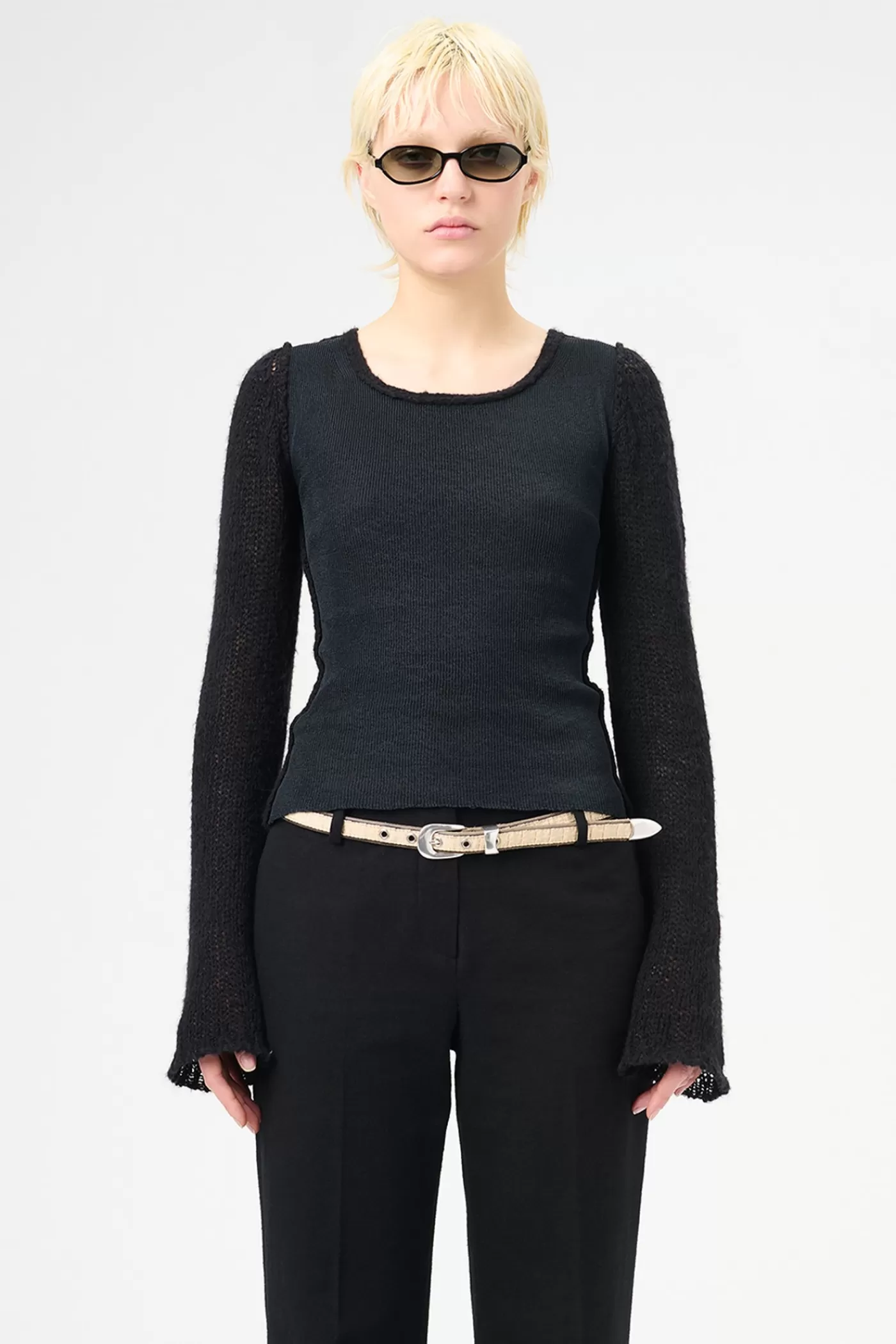 Outlet Black Alluring Tech Women Knitwear