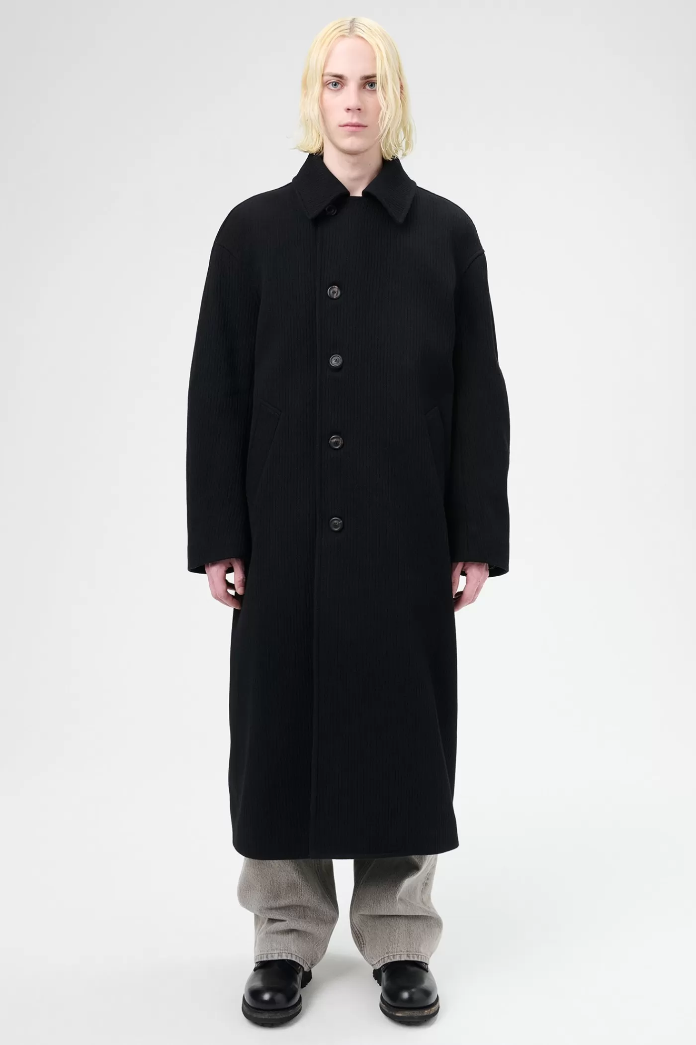 Hot Black Jumbo Bedford Outerwear