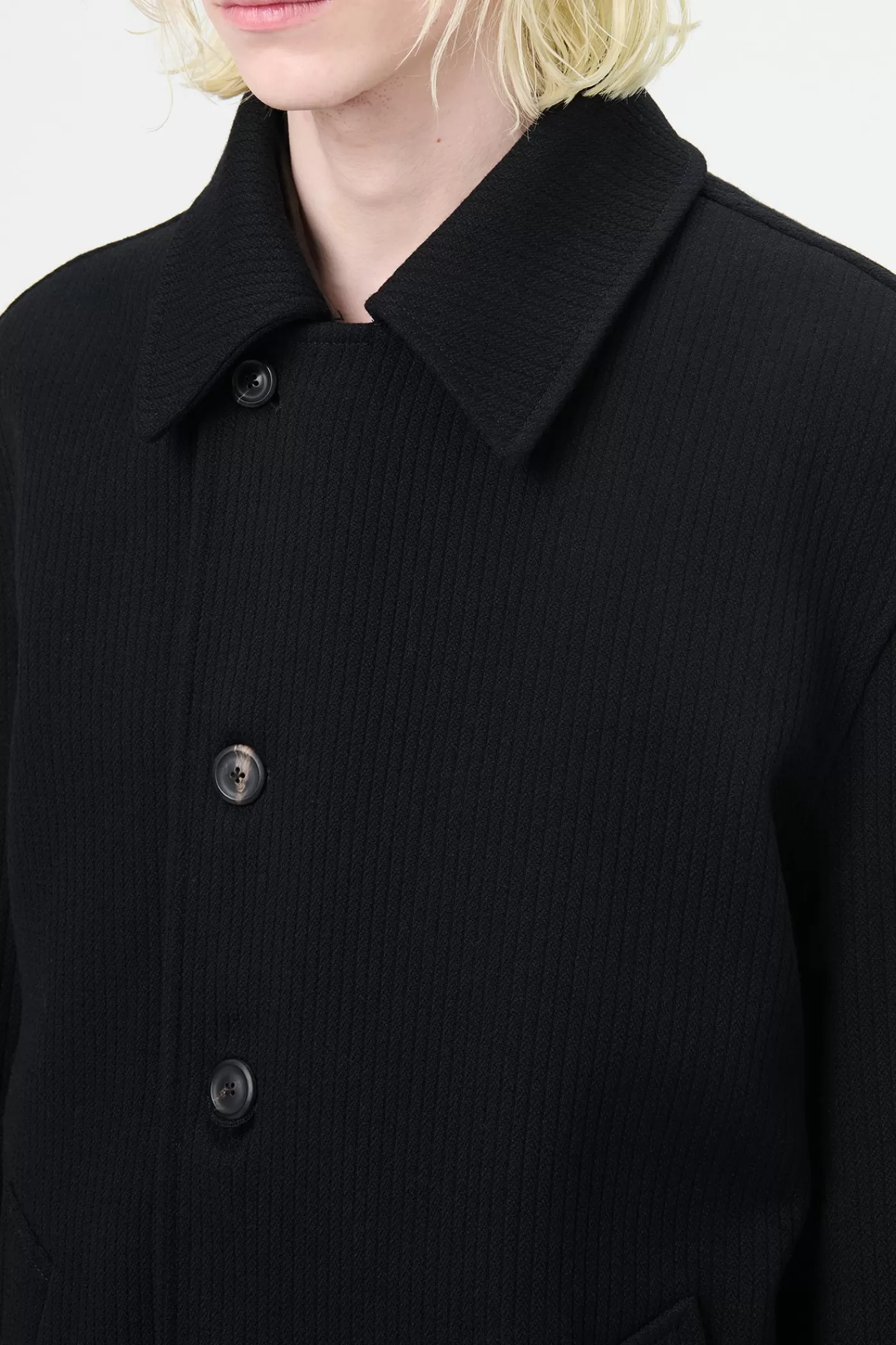 Hot Black Jumbo Bedford Outerwear