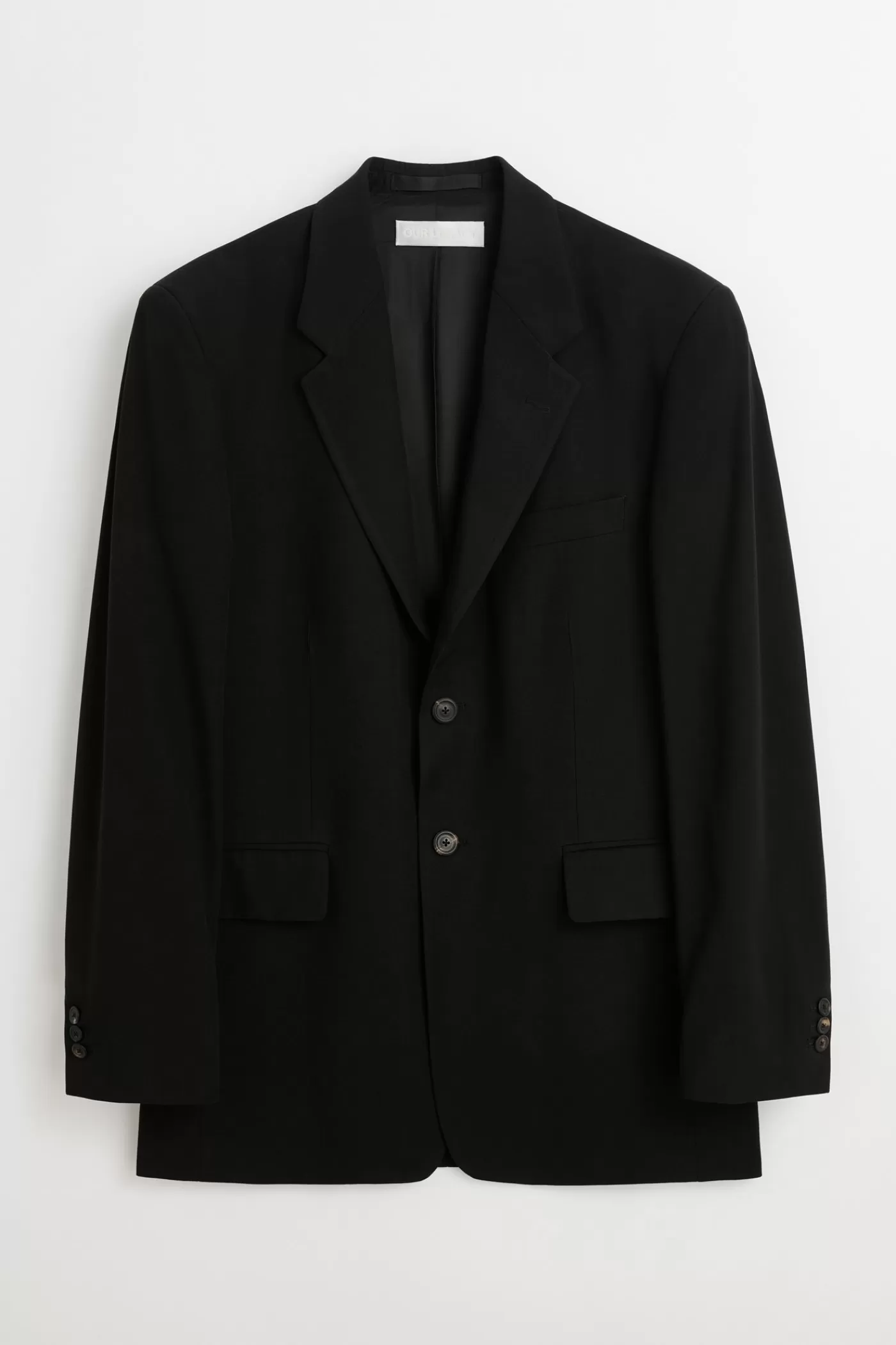 Flash Sale Black Lyo Wool Suiting