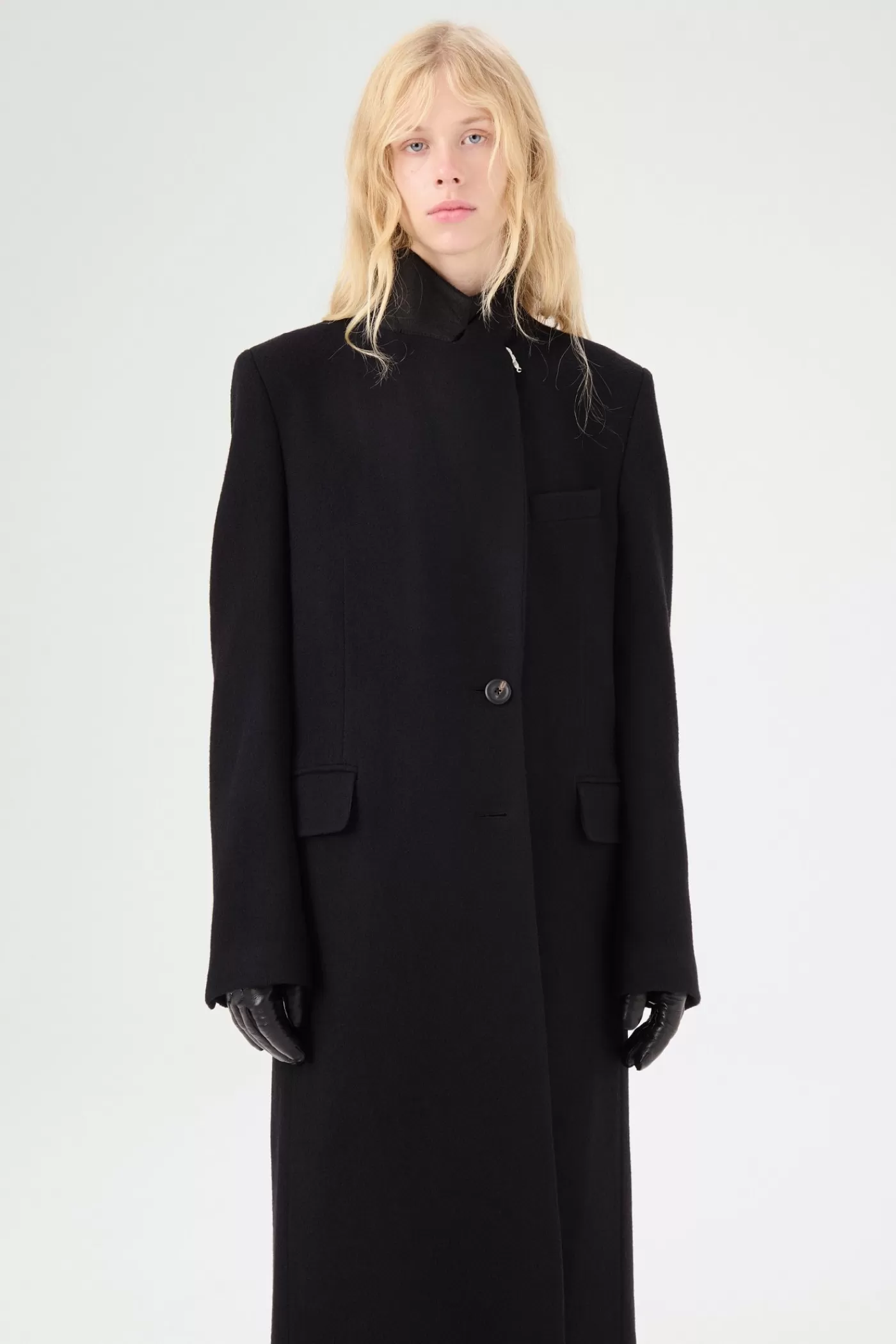 Discount Black Slyly Herringbone Women Outerwear