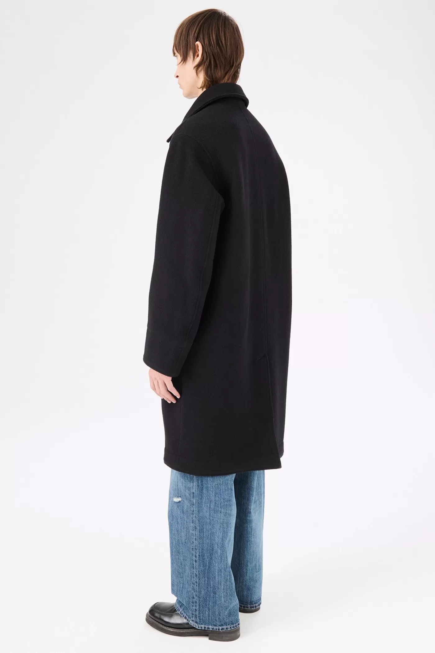 Sale Black Slyly Herringbone Outerwear