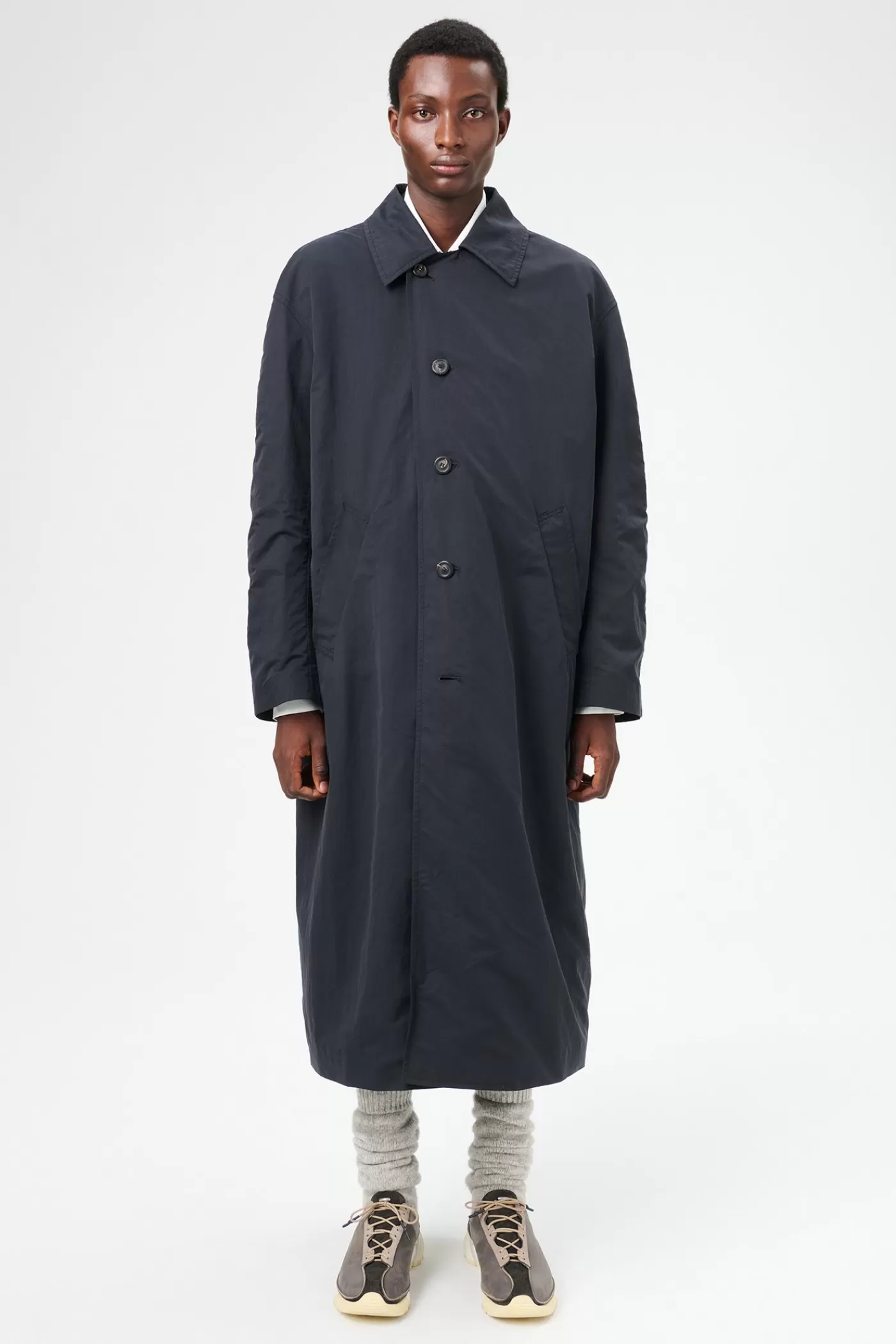 Hot Blue Depth Peached Nylon Outerwear