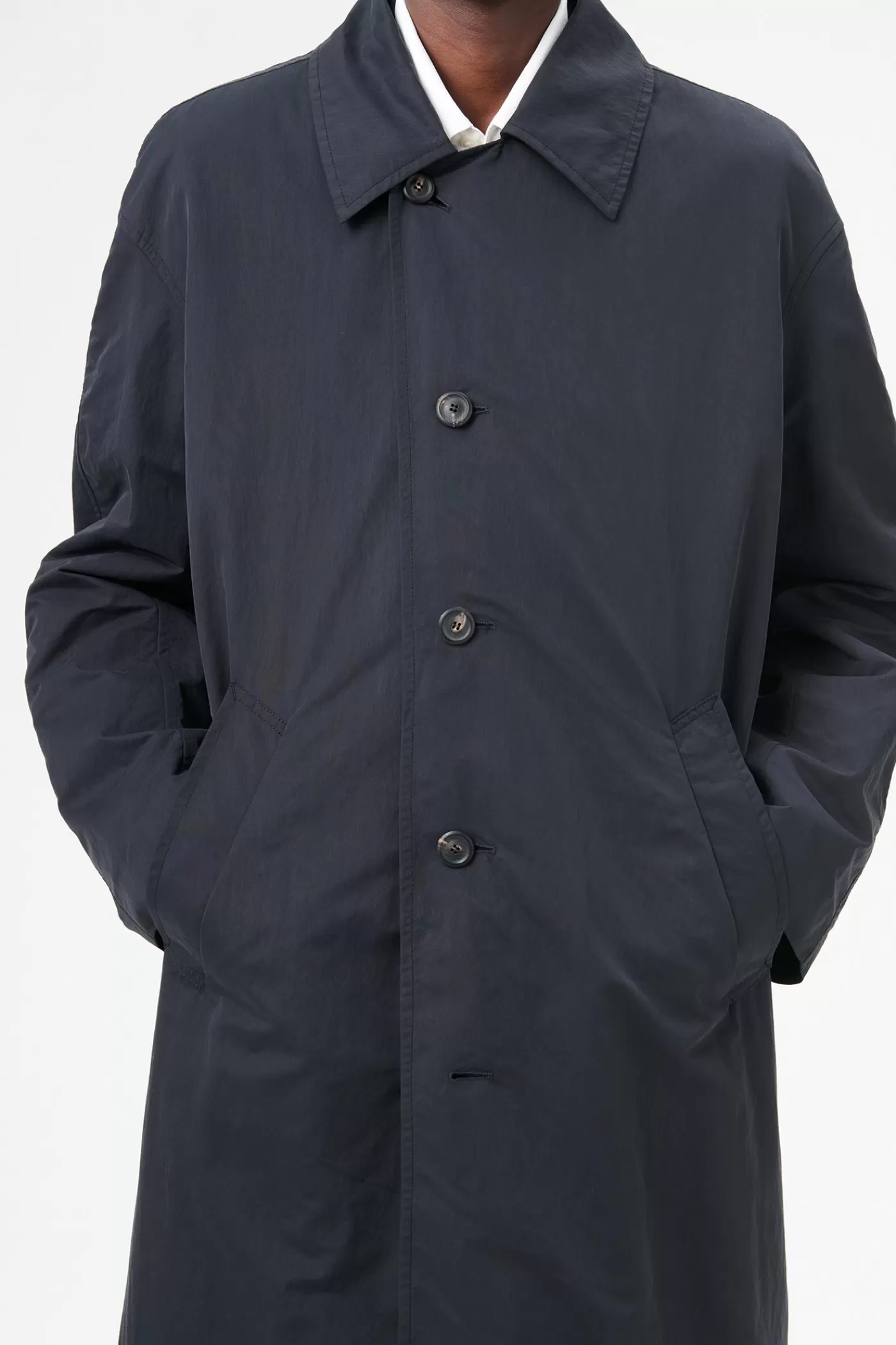Hot Blue Depth Peached Nylon Outerwear