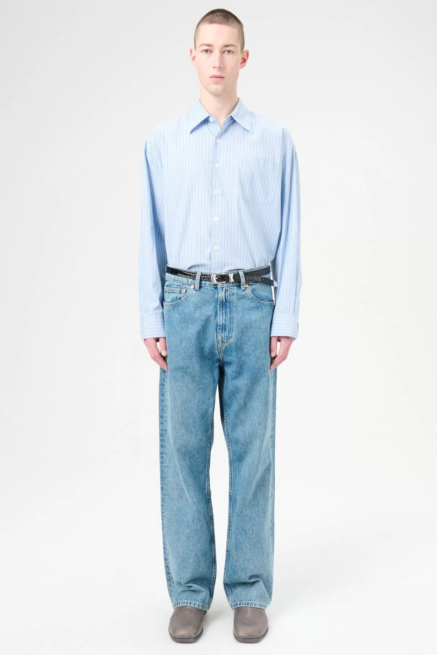Discount Blue Tech Wash Denim Jeans