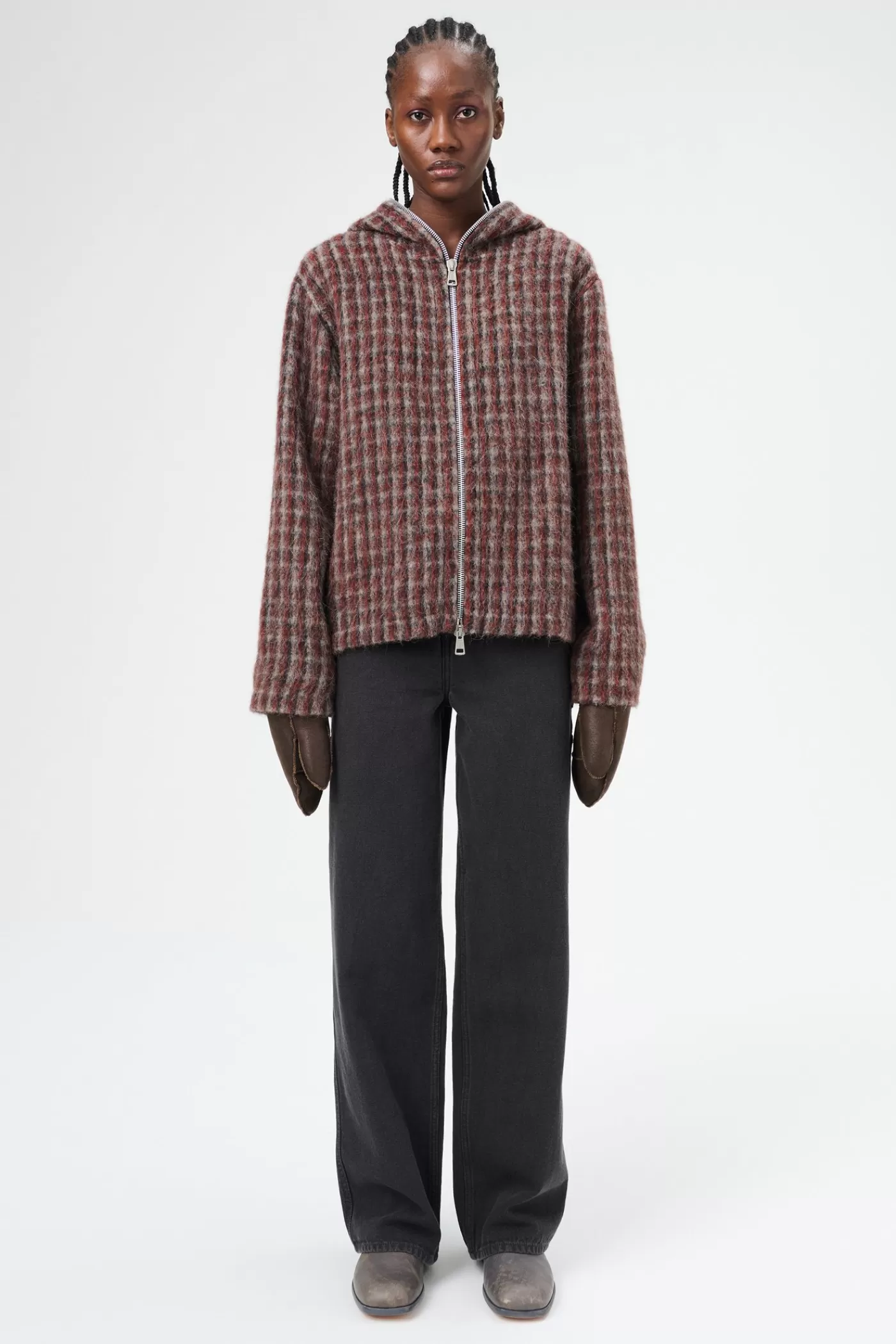 Hot Boston Check Women Knitwear