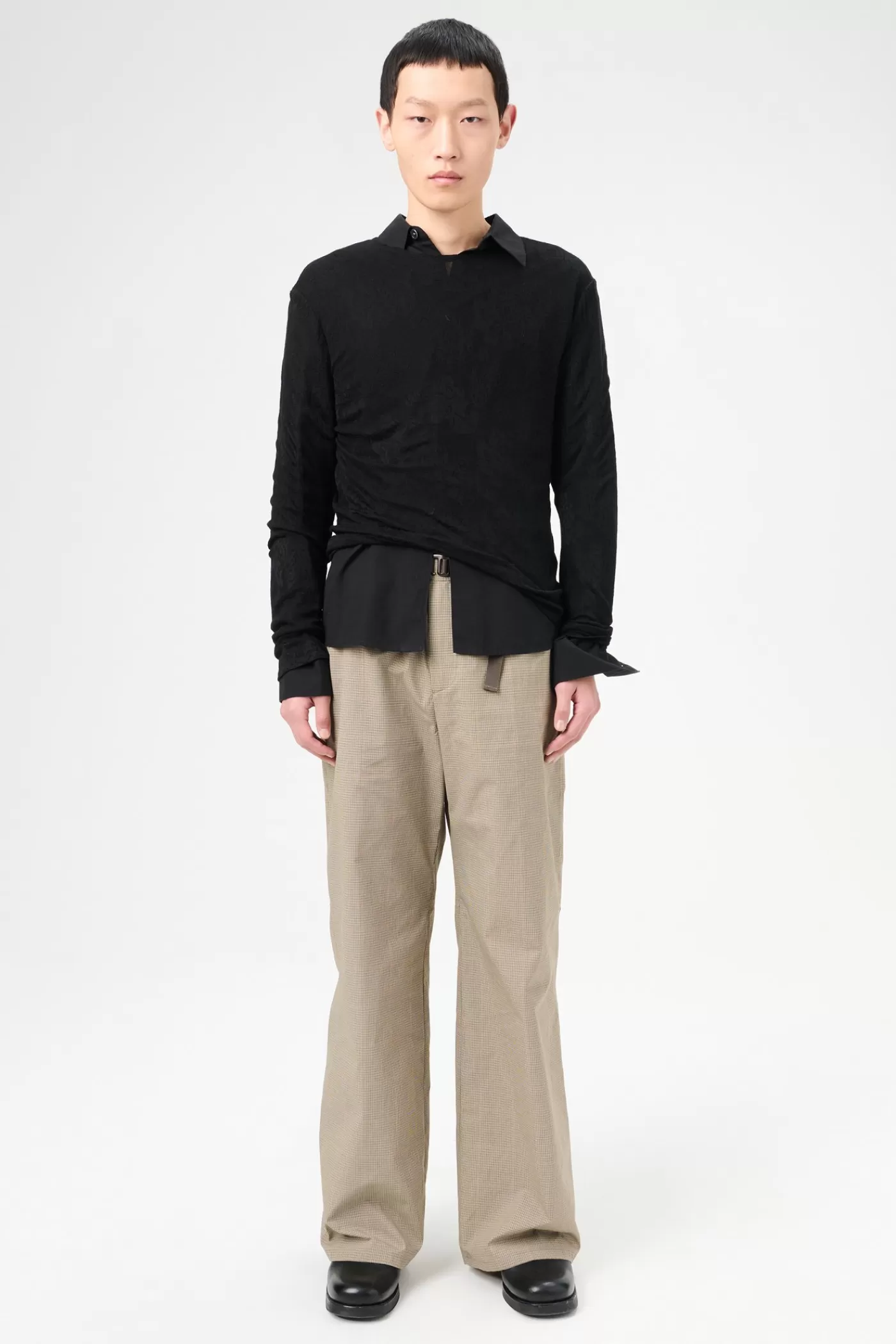Fashion Bukhansan Check Cordura Cotton Trousers