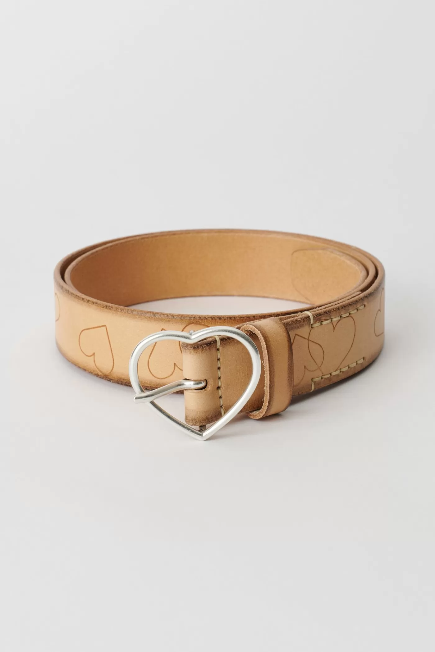 Clearance Burning Heart Naturale Leather Belts