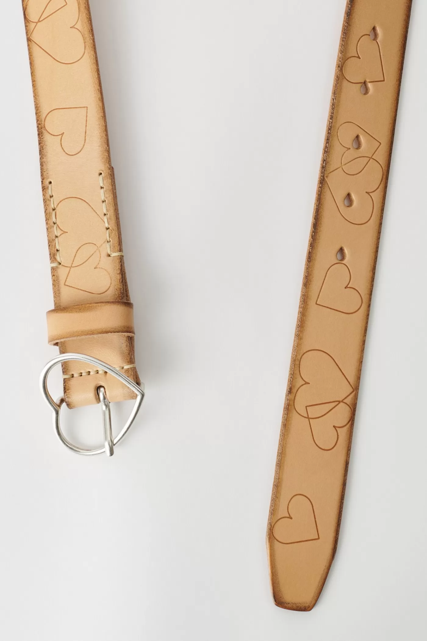 Clearance Burning Heart Naturale Leather Belts
