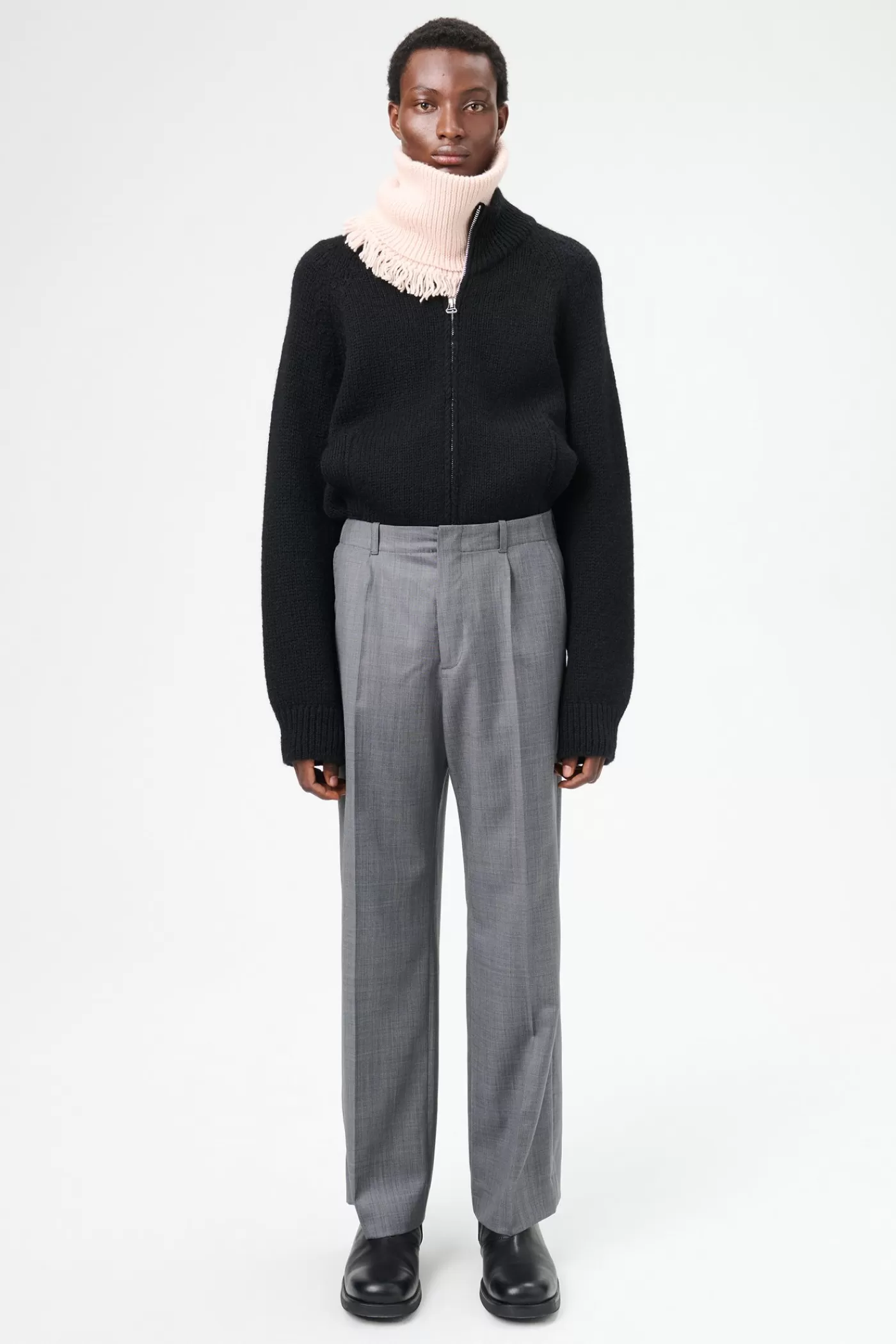 Flash Sale Dark Grey Flow Wool Trousers