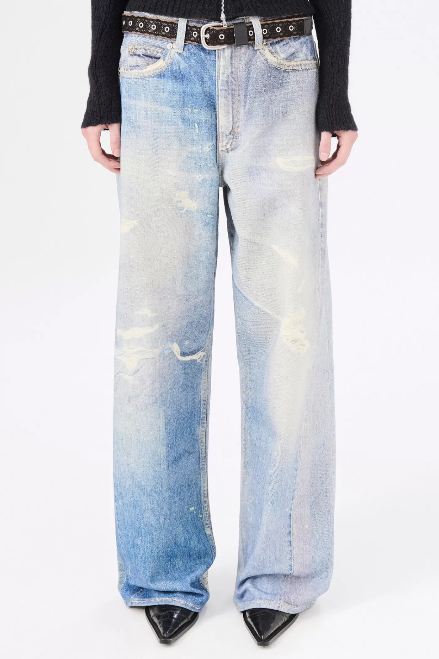 Online Digital Denim Print Women Jeans