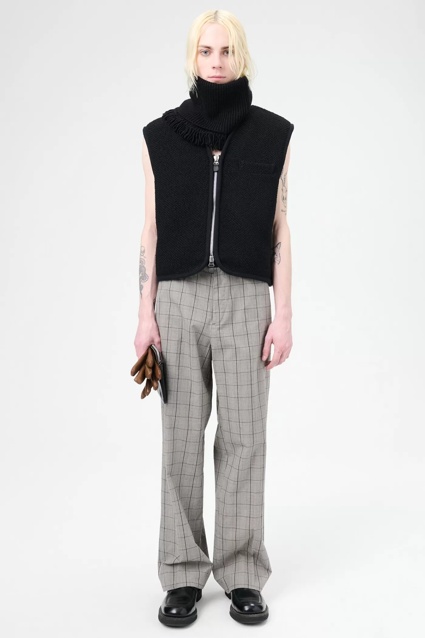 Discount Evening Black Boucle Wool Outerwear