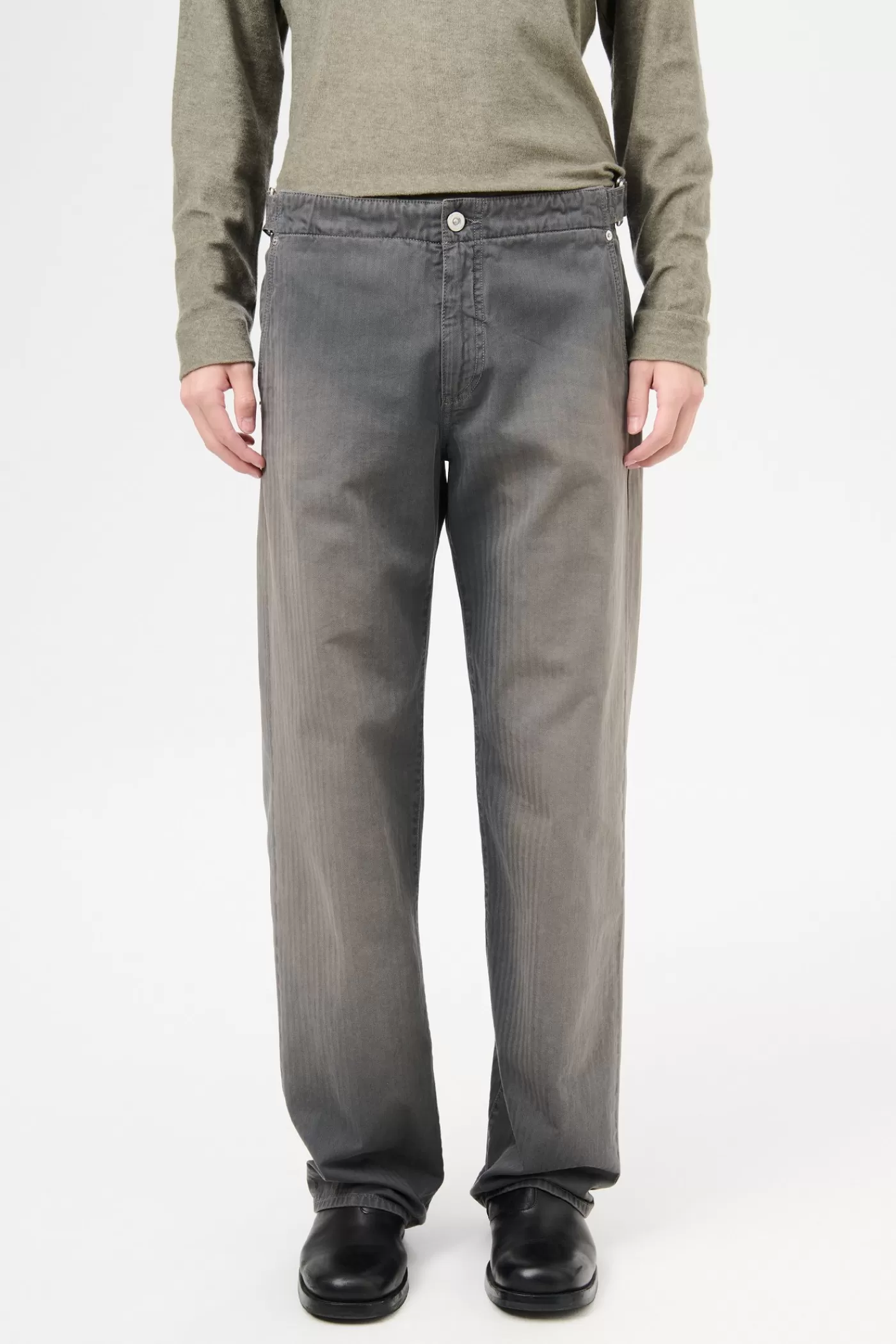Online French Sun Faded Herringbone Trousers | Jeans