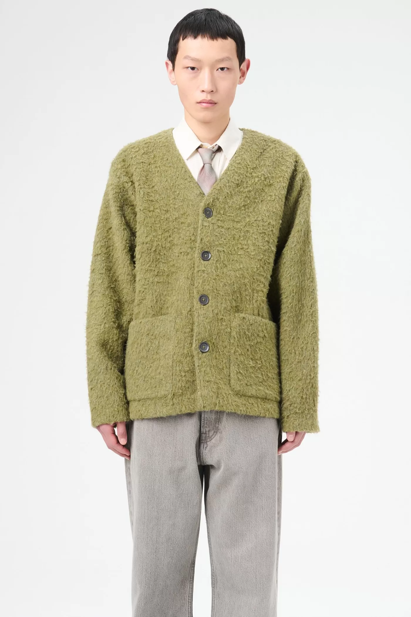Sale Fresh Moss Tumble Wool Knitwear