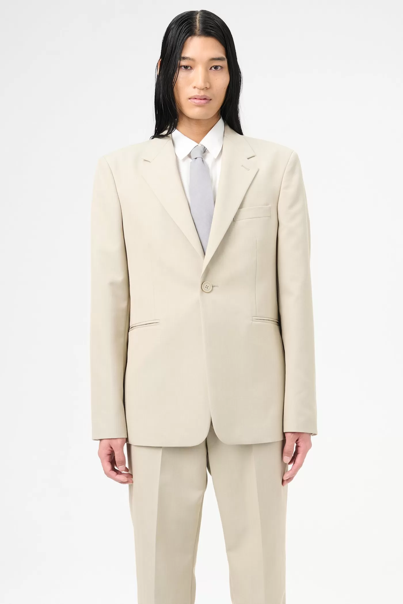 Discount Lucid Pistachio Rural Wool Suiting