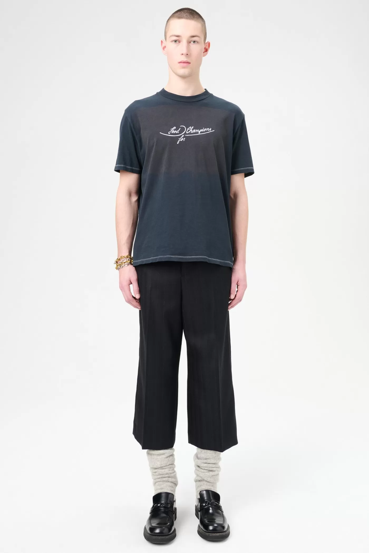 Outlet Maitre D Black Wool Trousers