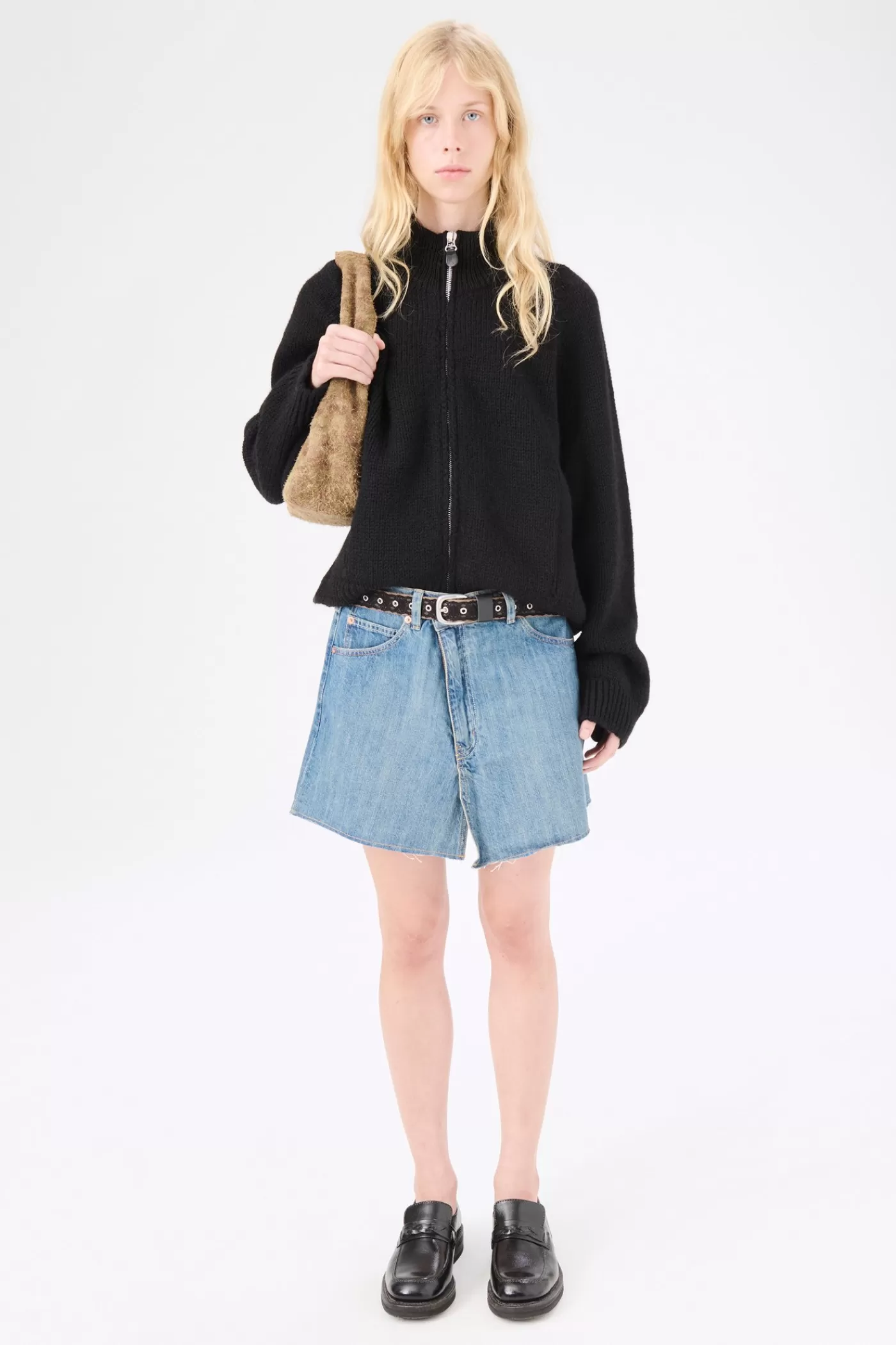 Flash Sale Mid Blue Denim Women Skirts