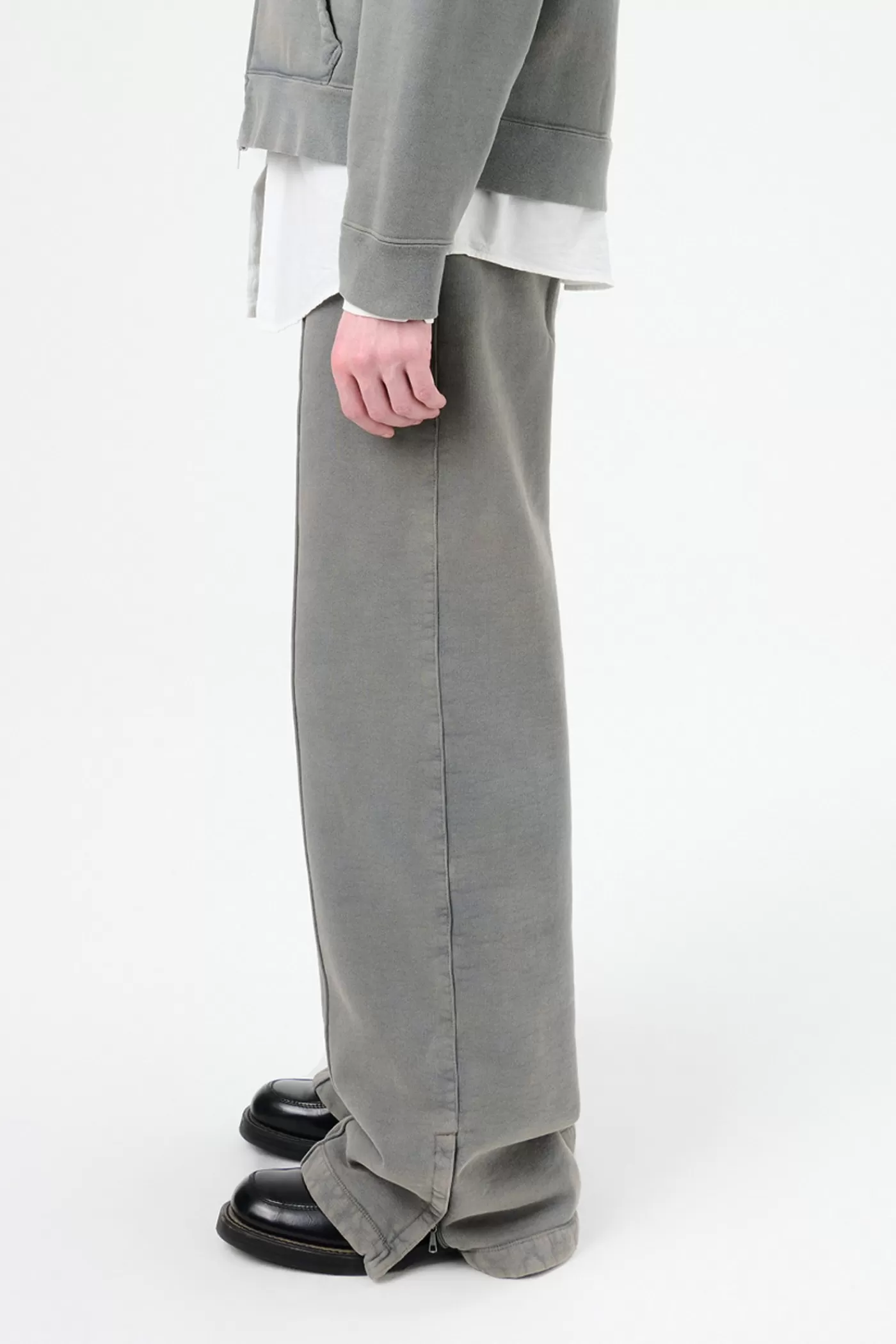 Fashion Old Dye Hefty Fleece Trousers