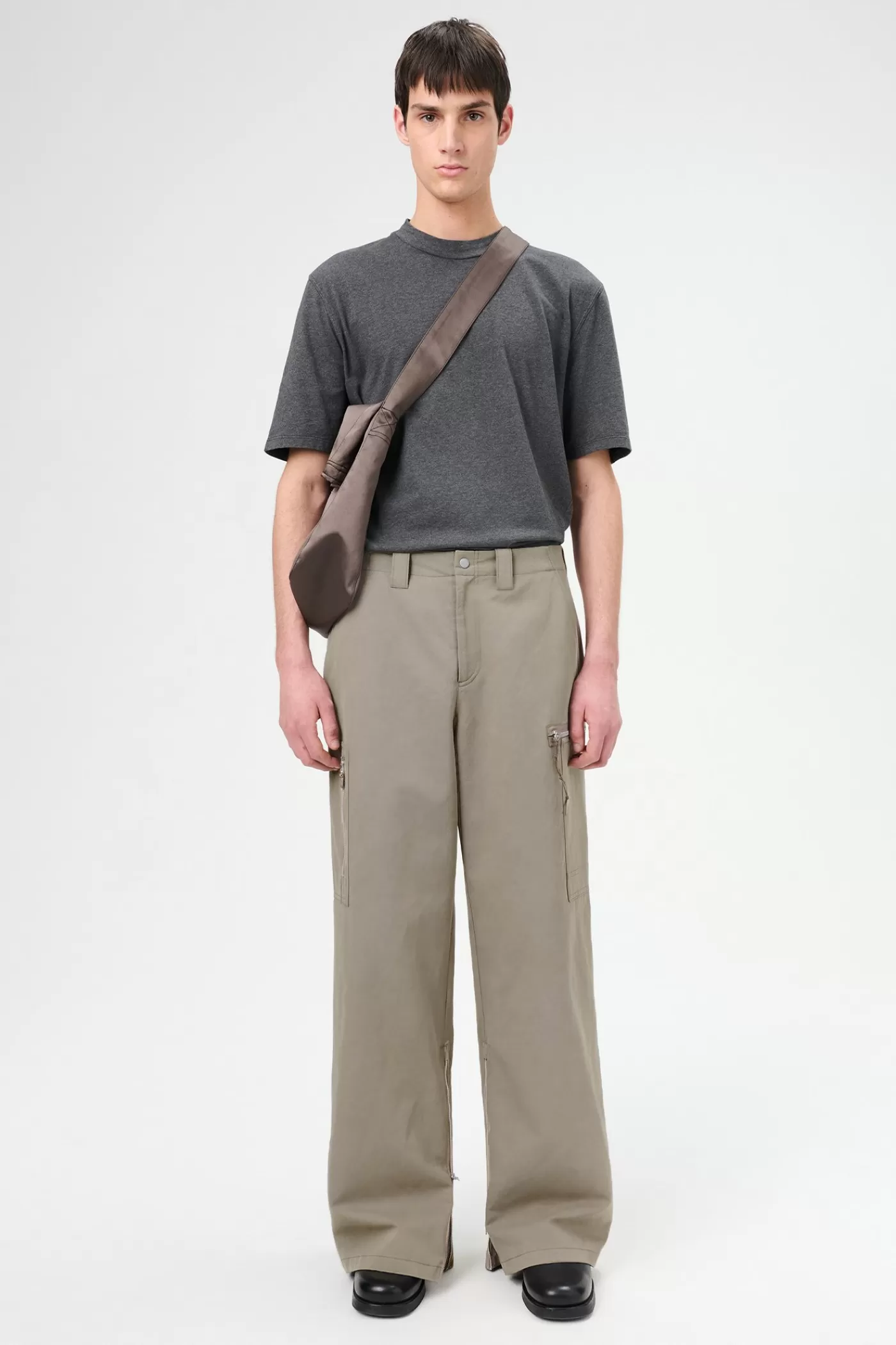 Hot Pebble High Twist Twill Trousers
