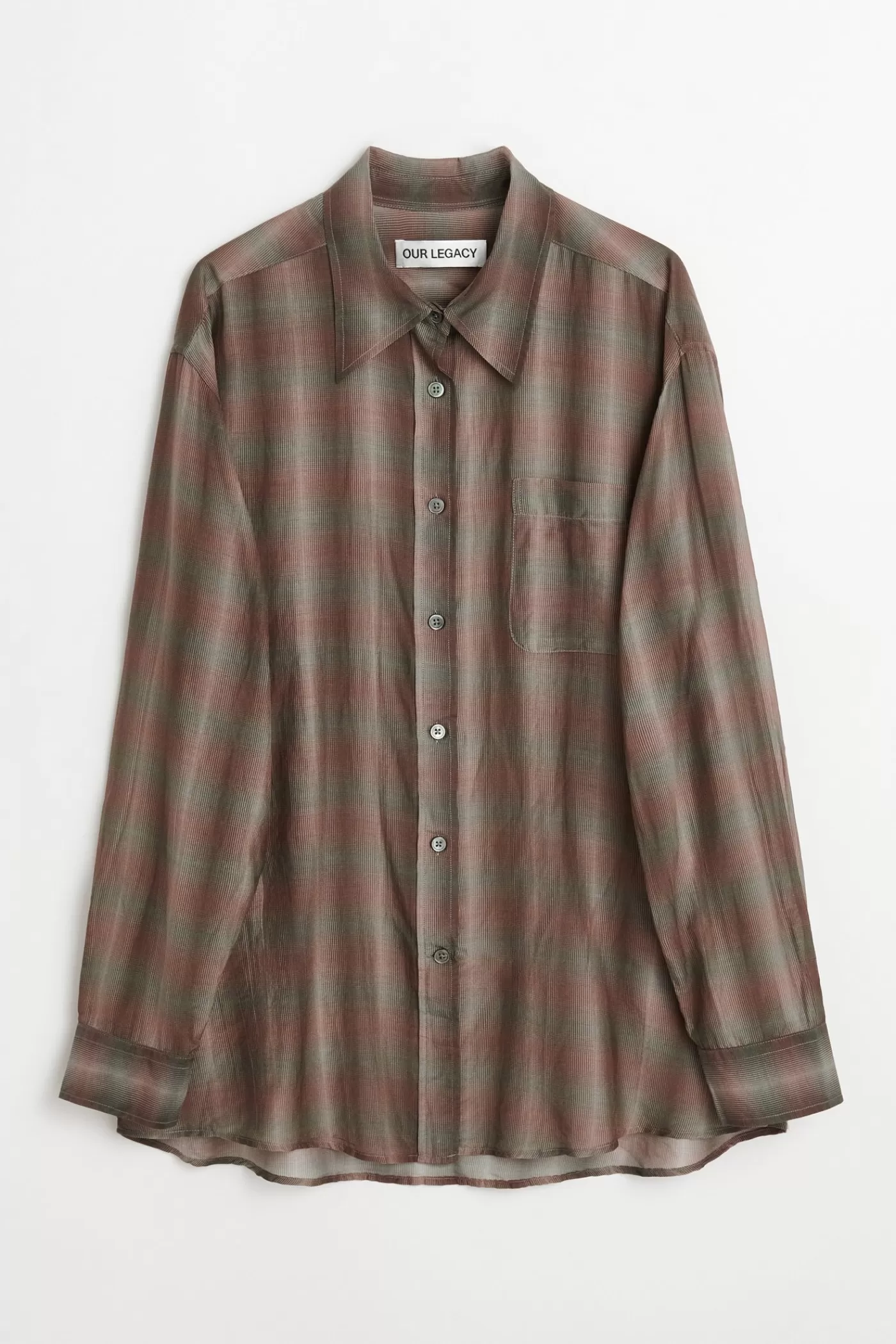 Discount Screen Check Sheer Cotton Silk Women Shirting