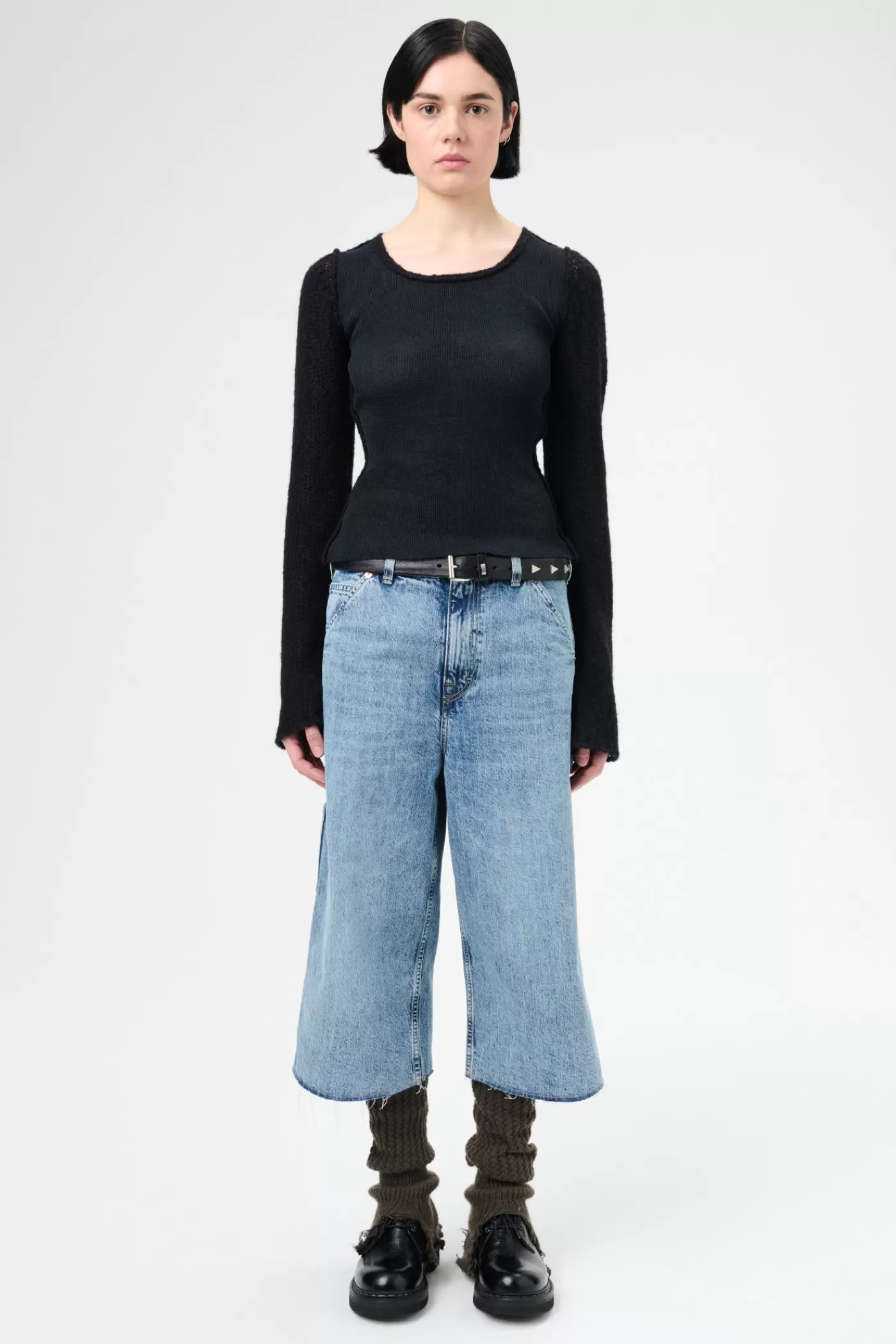 Outlet Shadow Wash Denim Women Jeans