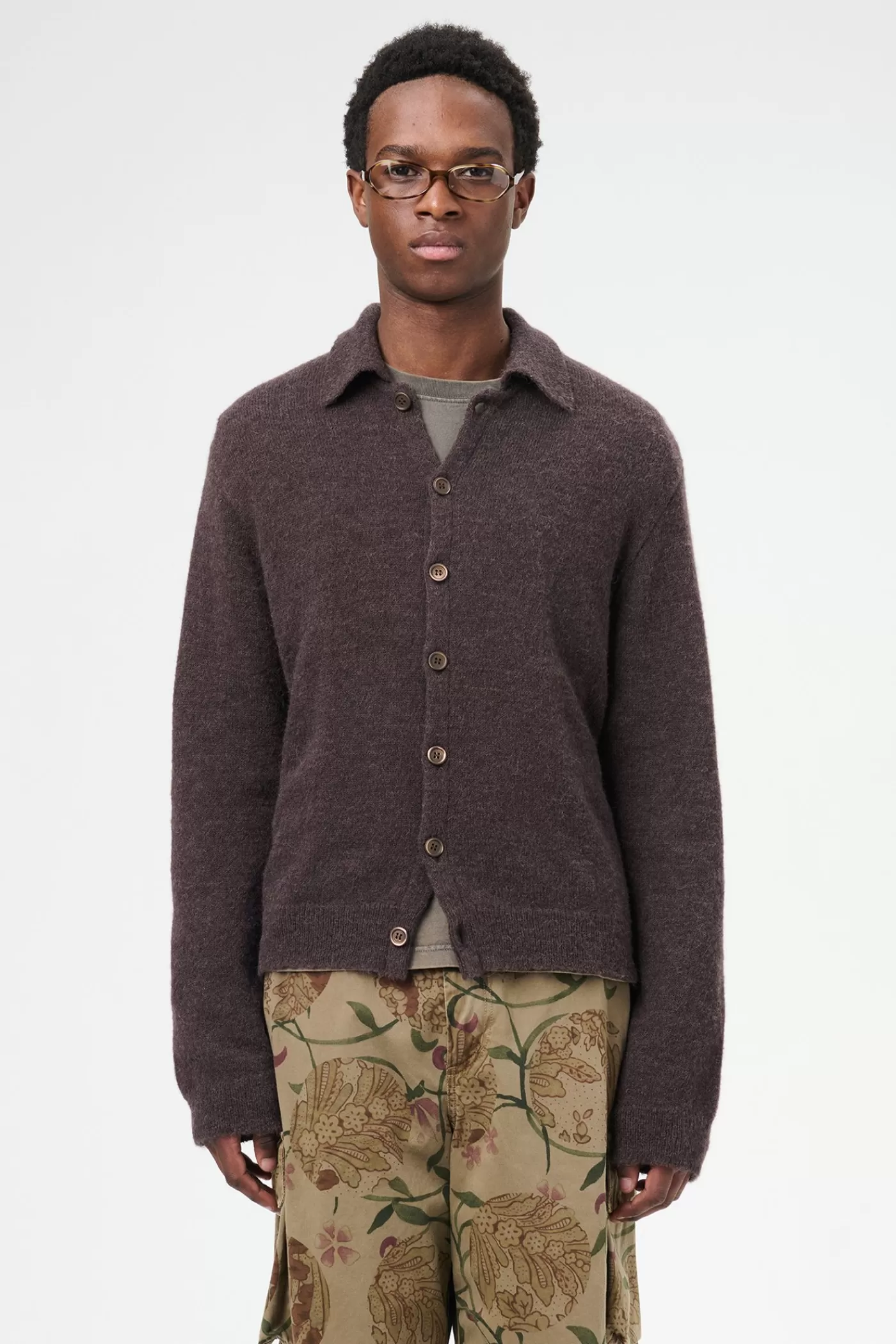 Flash Sale Smokey Brown Fuzzy Alpaca Knitwear