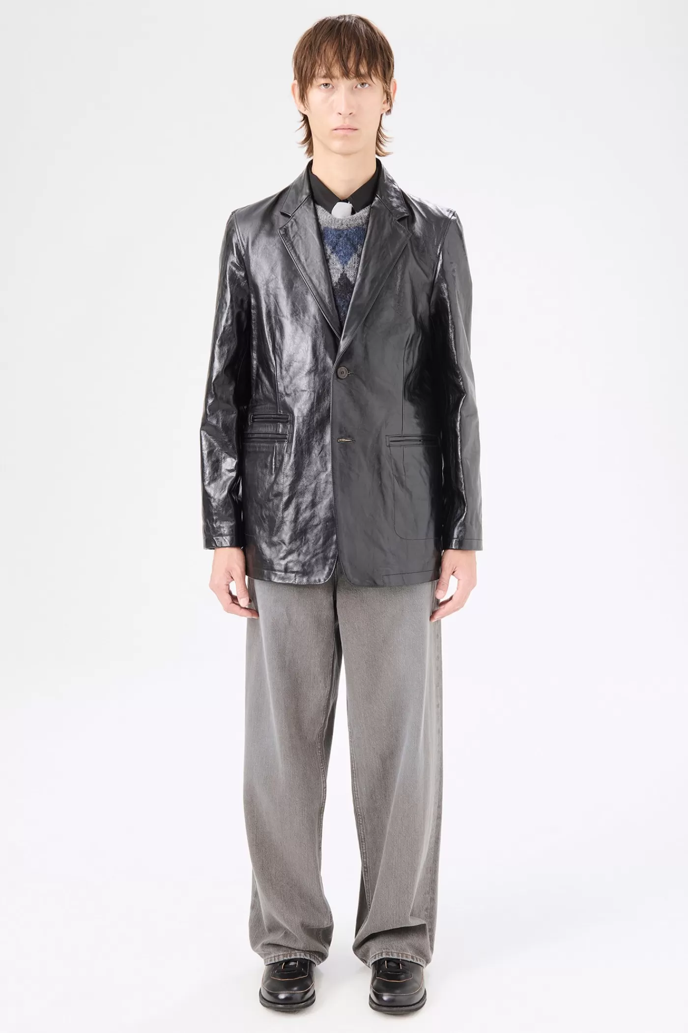 New True Dye Black Leather Leather