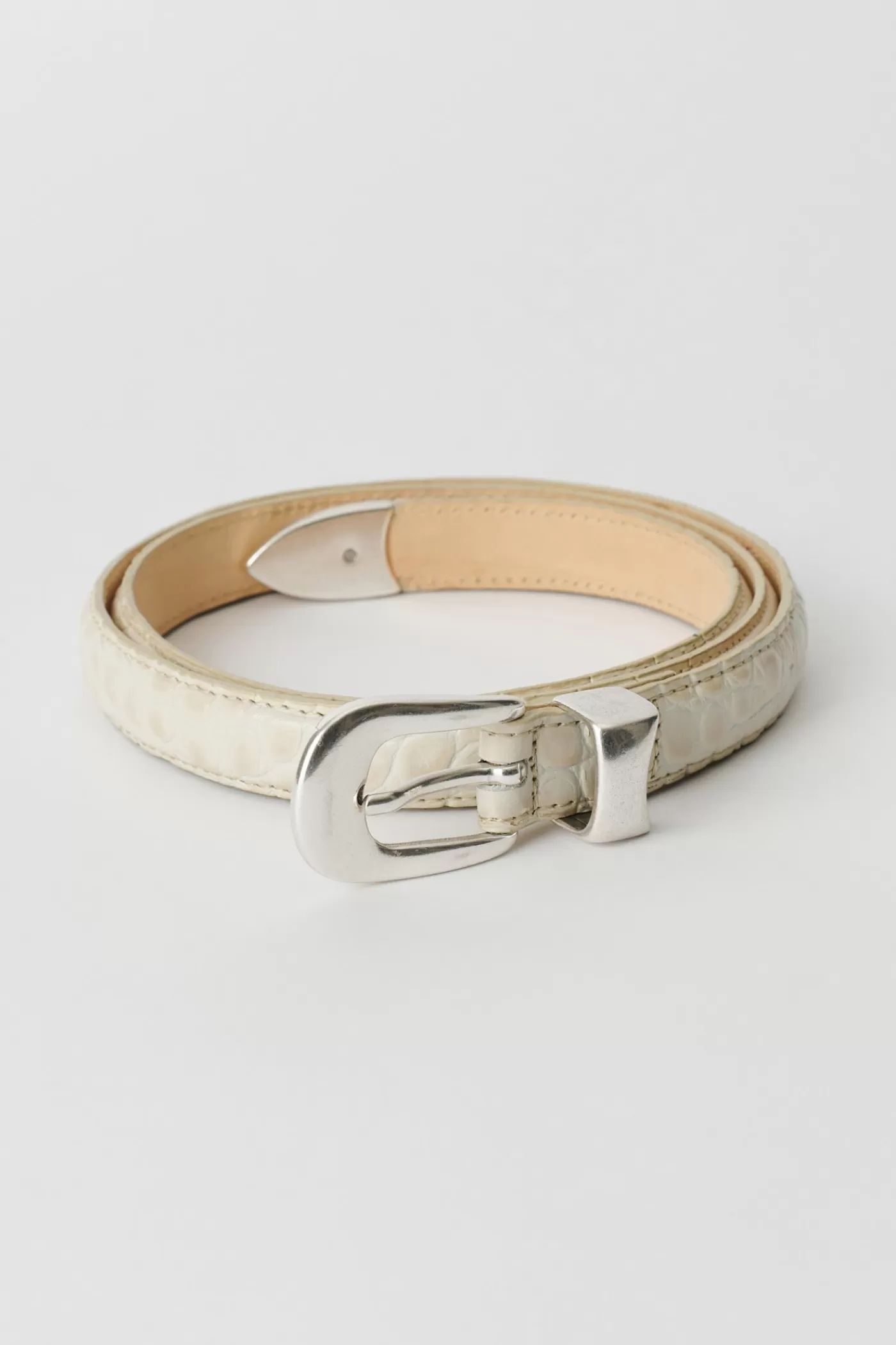 New Vanilla Croc Bull Hide Belts | Ties