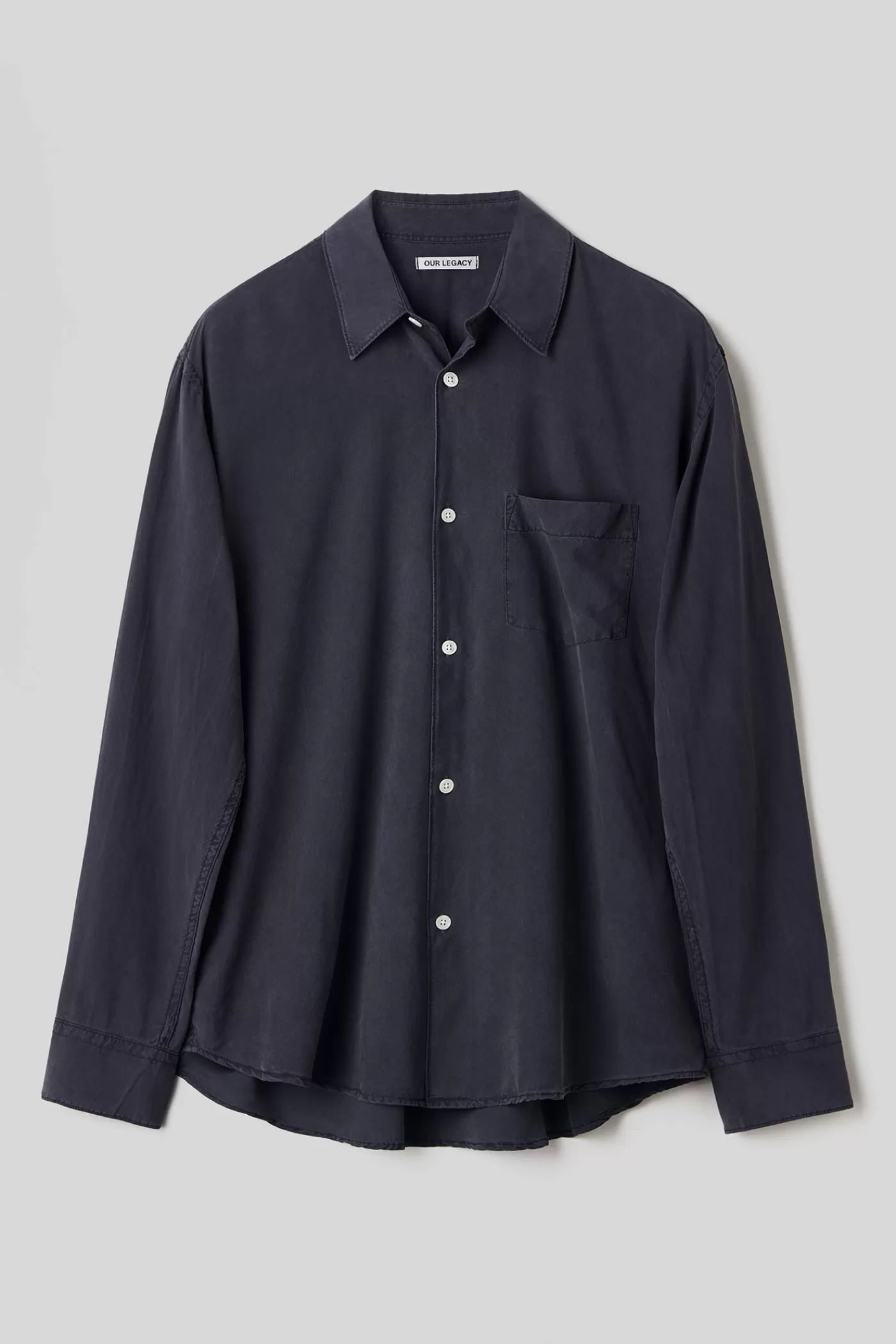 Online Vintage Blue Fine Silk Shirting