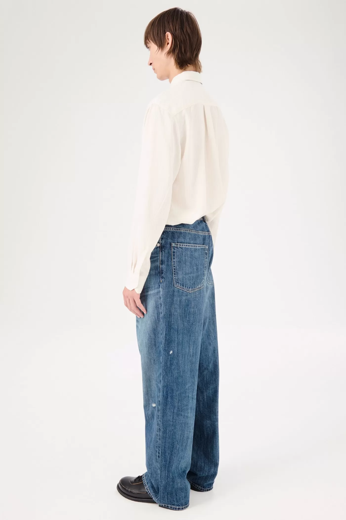 Store Vintage Rubber Repair Denim Jeans