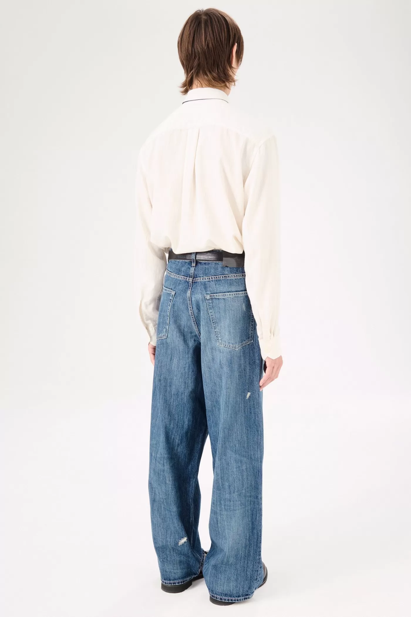 Store Vintage Rubber Repair Denim Jeans