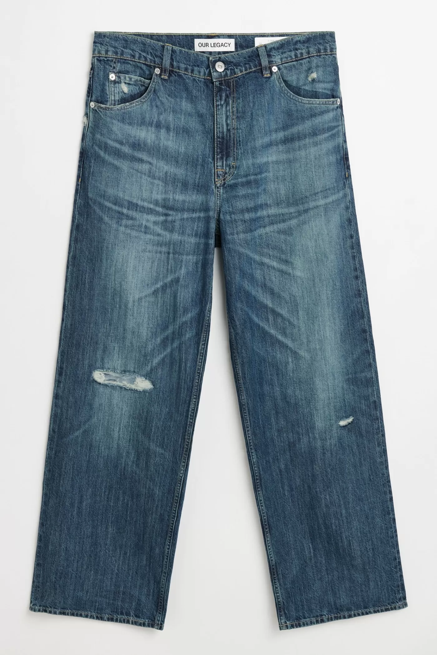 Store Vintage Rubber Repair Denim Jeans