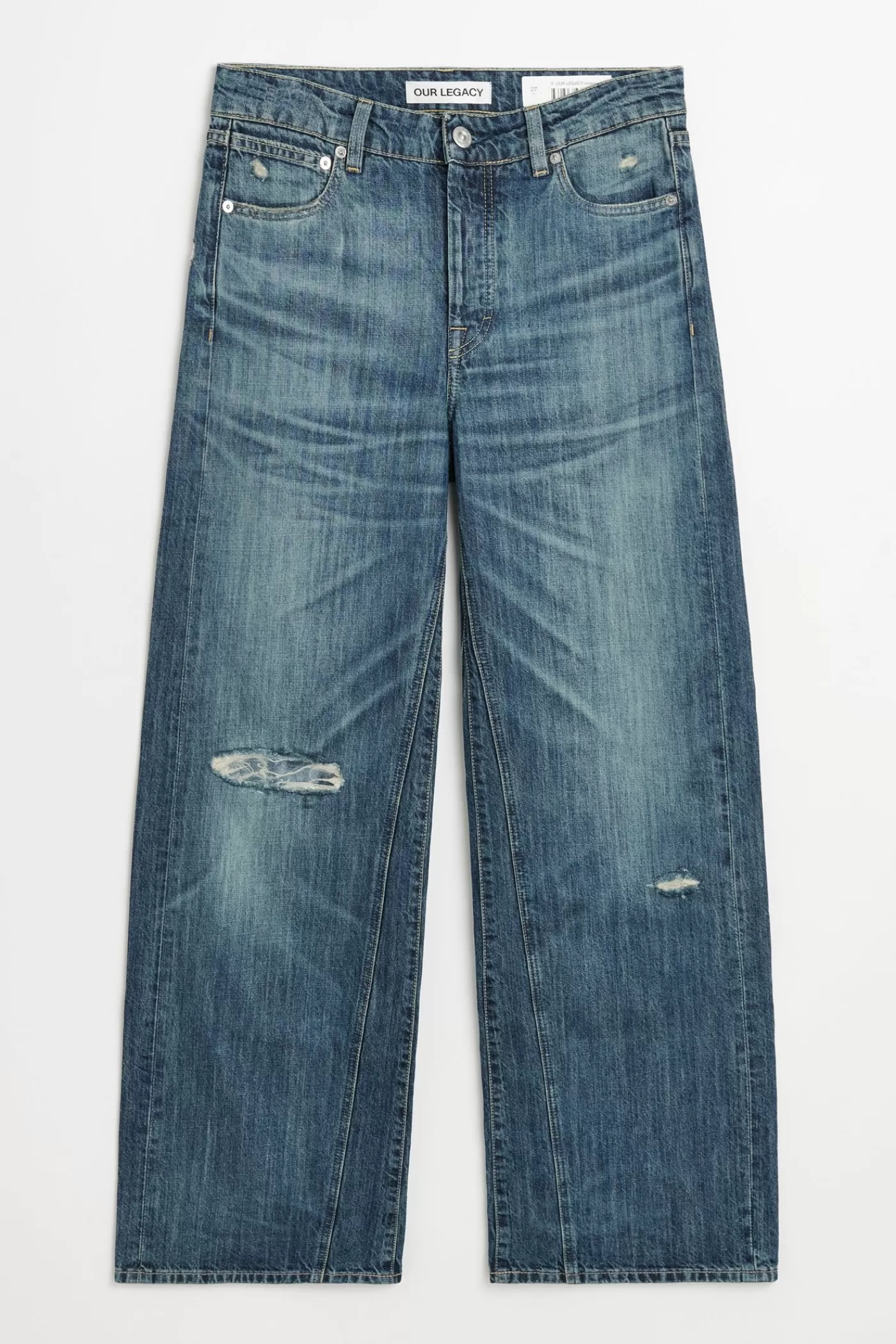 Sale Vintage Rubber Repair Denim Women Jeans