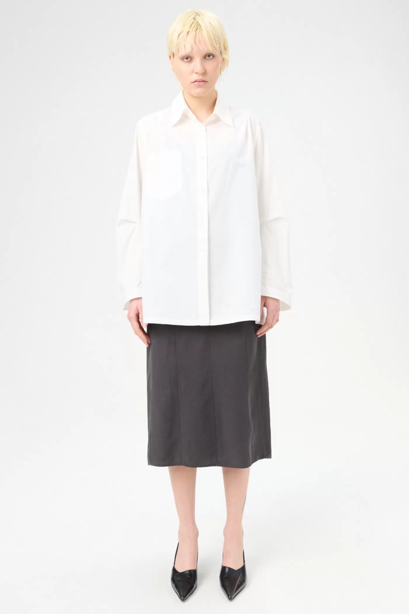Hot White Peached Cupro Women Shirting | Jeans